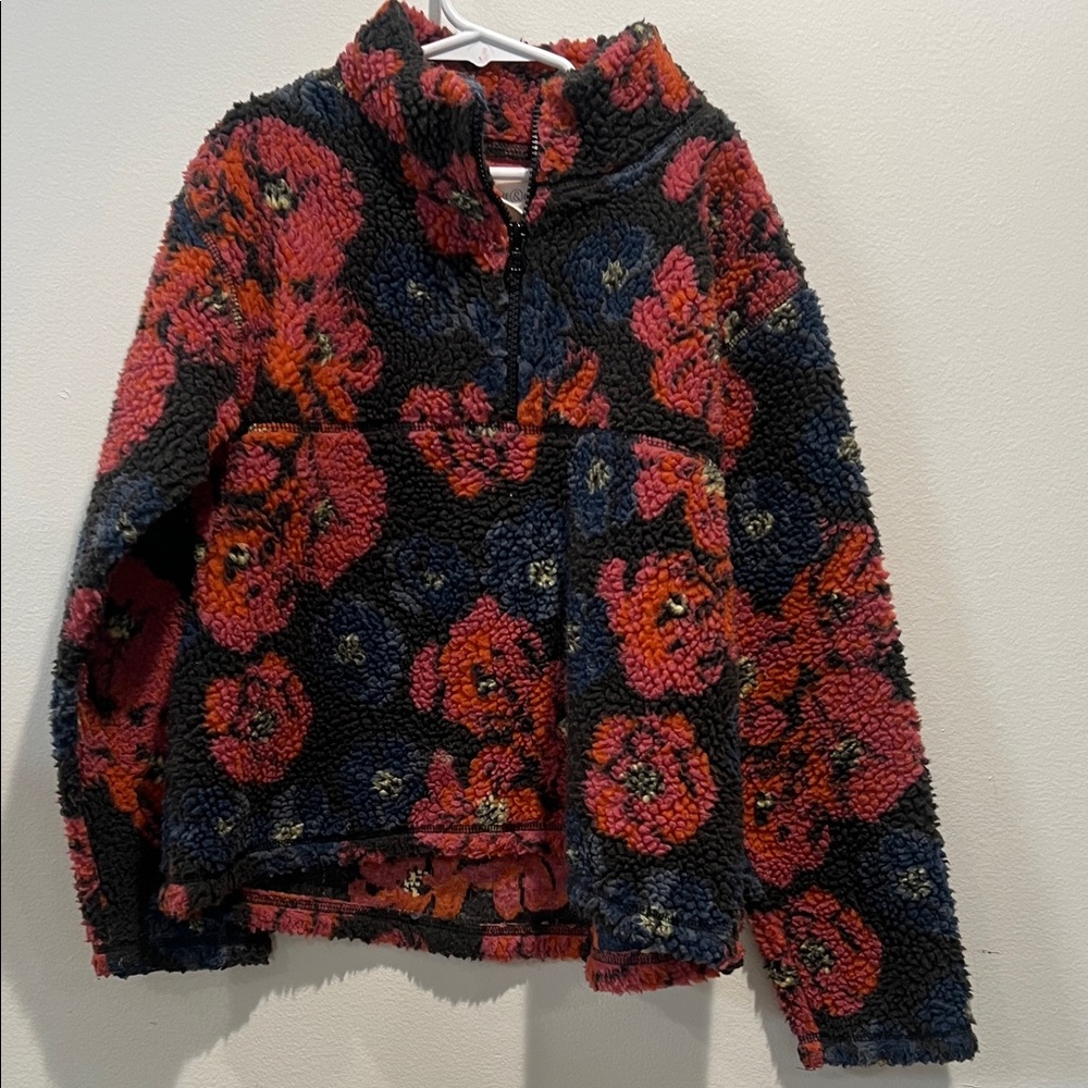 Floral Fleece Pullover